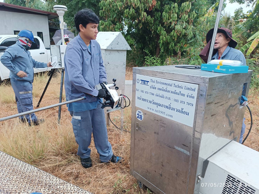 น้ำตาลนิวกว้างสุ้นหลี (สาขาวัฒนานคร) ติดตัังเครื่องตรวจวัดคุณภาพสิ่งแวดล้อม