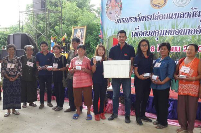 งานวันรณรงค์การปล่อยแมลงศัตรูธรรมชาติ เพื่อควบคุมหนอนกออ้อย