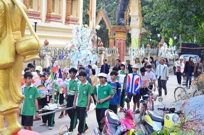 งานทอดผ้าป่าขยะรีไซเคิล วัดสะเทียนทอง